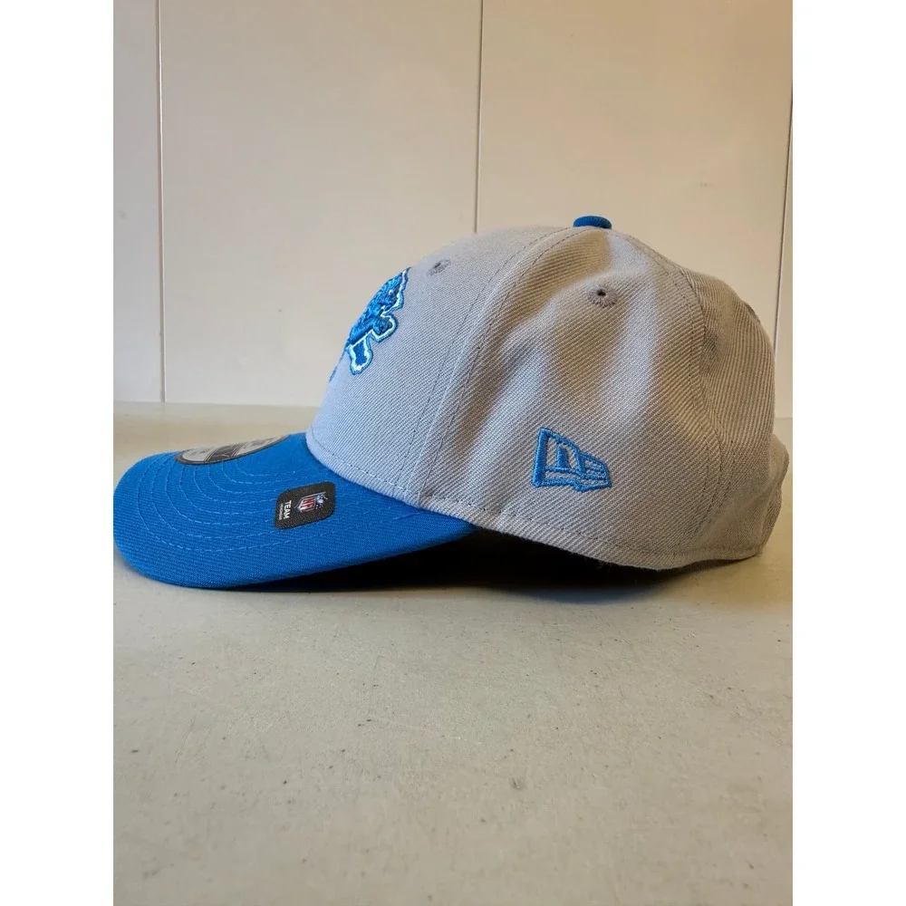 New Era 9FORTY Detroit Lions Youth Adjustable Hat NFL Grey Blue 60573704